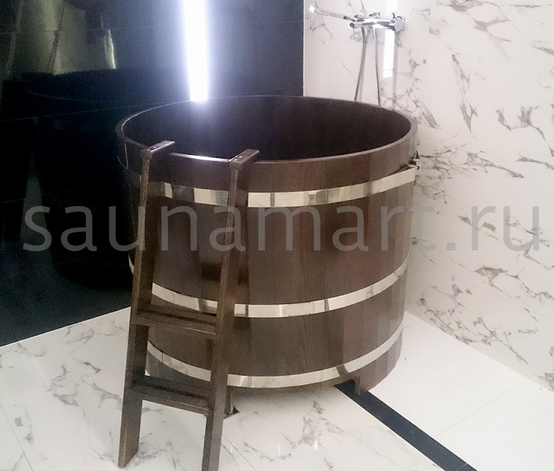 Купель круглая из лиственницы D=1.2 H=1.0 без покрытия CityWood Купель круглая из лиственницы D=1.2 H=1.0 без покрытия CityWood