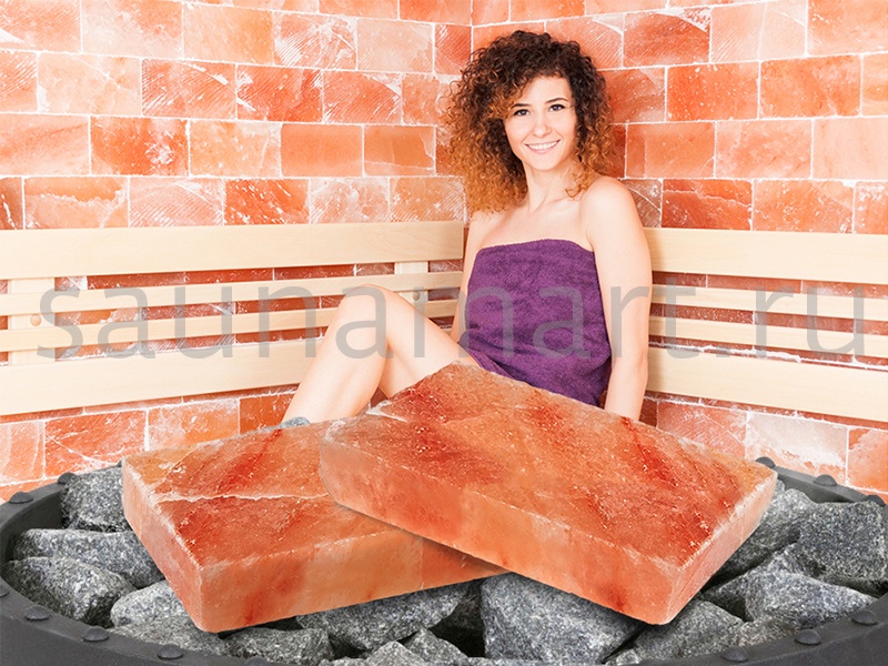 Плитка из гималайской соли 20х10х2.5 см шлифов SALTWAY Плитка из гималайской соли 20х10х2.5 см шлифов SALTWAY