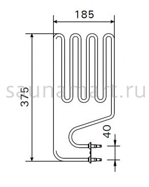 Тэн для электрокаменки Harvia 1000Вт/230В Compact JM20(E) Compact JM25(Е) Тэн для электрокаменки Harvia 1000Вт/230В Compact JM20(E) Compact JM25(Е)