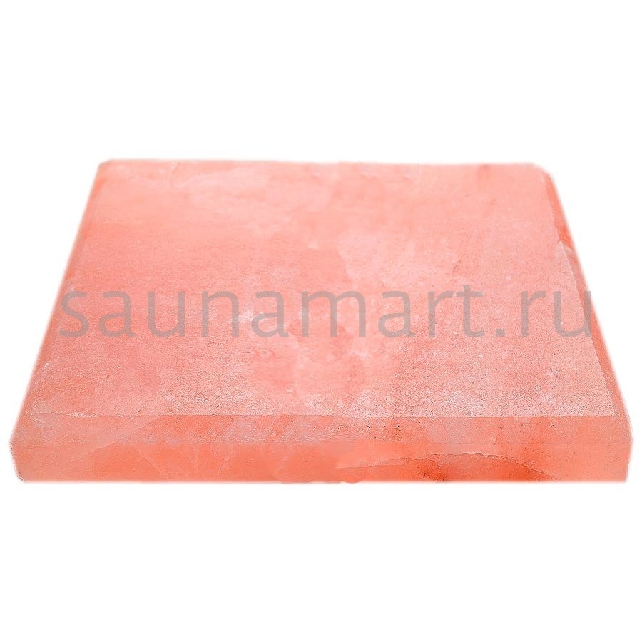 Плитка из гималайской соли 20*20*25см с фаской шлифованная Плитка из гималайской соли 20*20*25см с фаской шлифованная