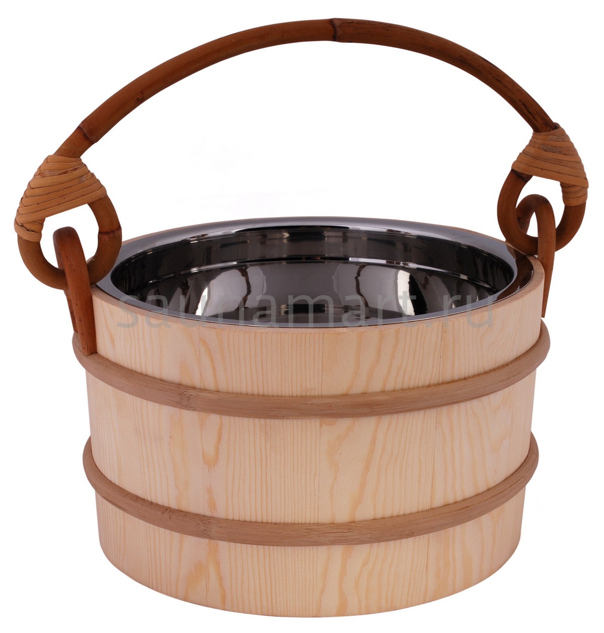 Sawo Ведро деревянное 5 л. со вставкой из нерж. 371-МР Sawo Ведро деревянное 5 л. со вставкой из нерж. 371-МР