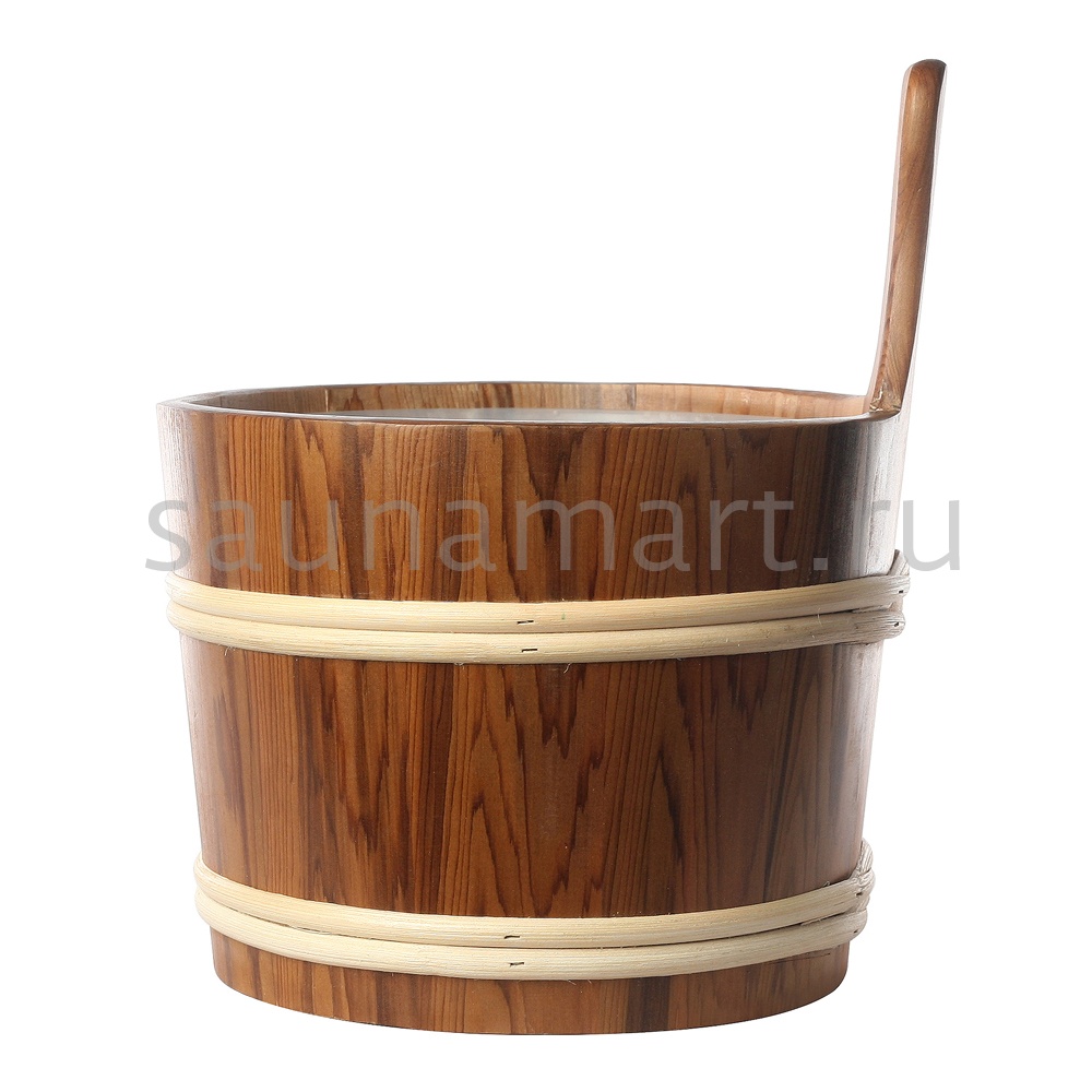 Шайка 7л кедр с пластиковой вставкой Kurase AP-018W Шайка 7л кедр с пластиковой вставкой Kurase AP-018W