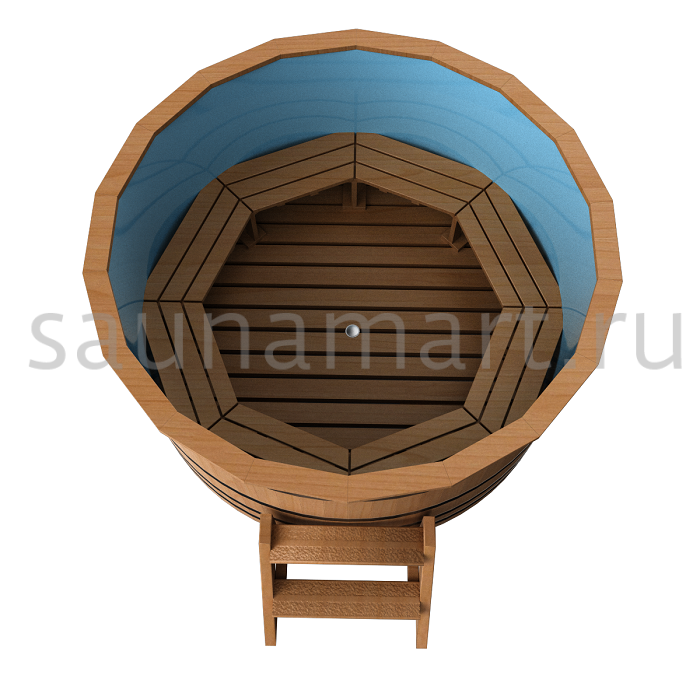 Купель пластиковая круглая D=1.2 H=1.0 дуб/лиственница без покрытия Купель пластиковая круглая D=1.2 H=1.0 дуб/лиственница без покрытия