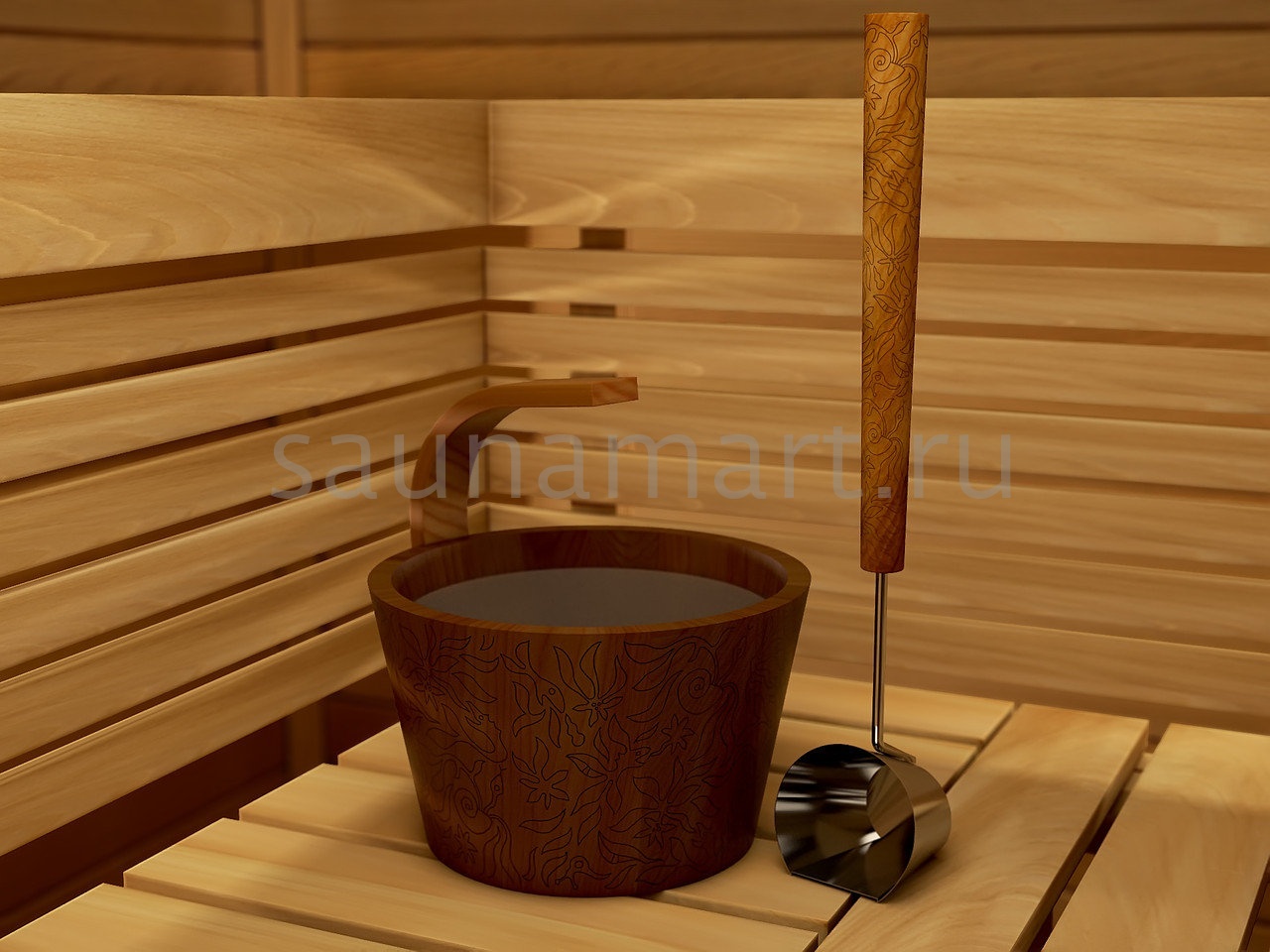 Sawo Ковш DragonFire черный цвет с лазерной гравировкой 449-BL-DRF Sawo Ковш DragonFire черный цвет с лазерной гравировкой 449-BL-DRF