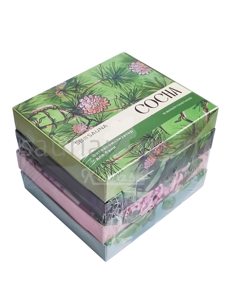 Фитоароматизатор набор по 80 гр для бани Душица/Мята/Сосна/Эвкалипт SB SAUNA Фитоароматизатор набор по 80 гр для бани Душица/Мята/Сосна/Эвкалипт SB SAUNA