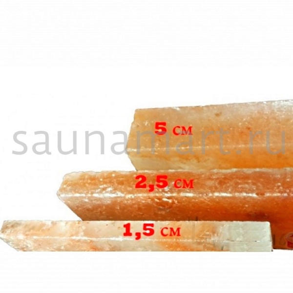 Плитка из гималайской соли 20*10*25см с фаской шлифованная Плитка из гималайской соли 20*10*25см с фаской шлифованная