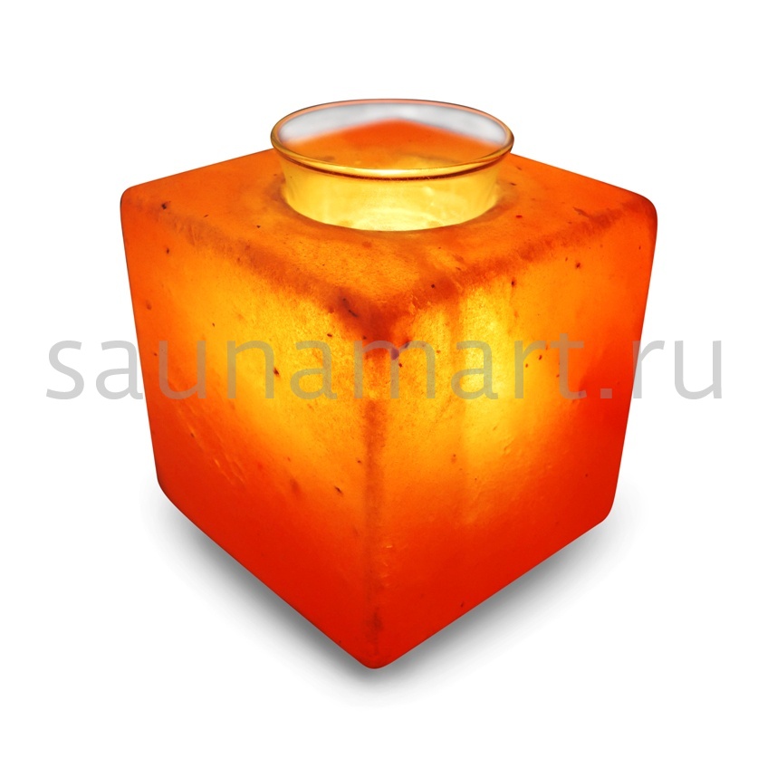 Соляная лампа КУБУС арома со стеклянной тарелочкой Wonder Life Соляная лампа КУБУС арома со стеклянной тарелочкой Wonder Life