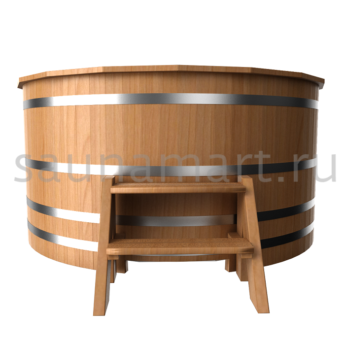 Купель пластиковая круглая D=1.2 H=1.0 дуб/лиственница без покрытия Купель пластиковая круглая D=1.2 H=1.0 дуб/лиственница без покрытия