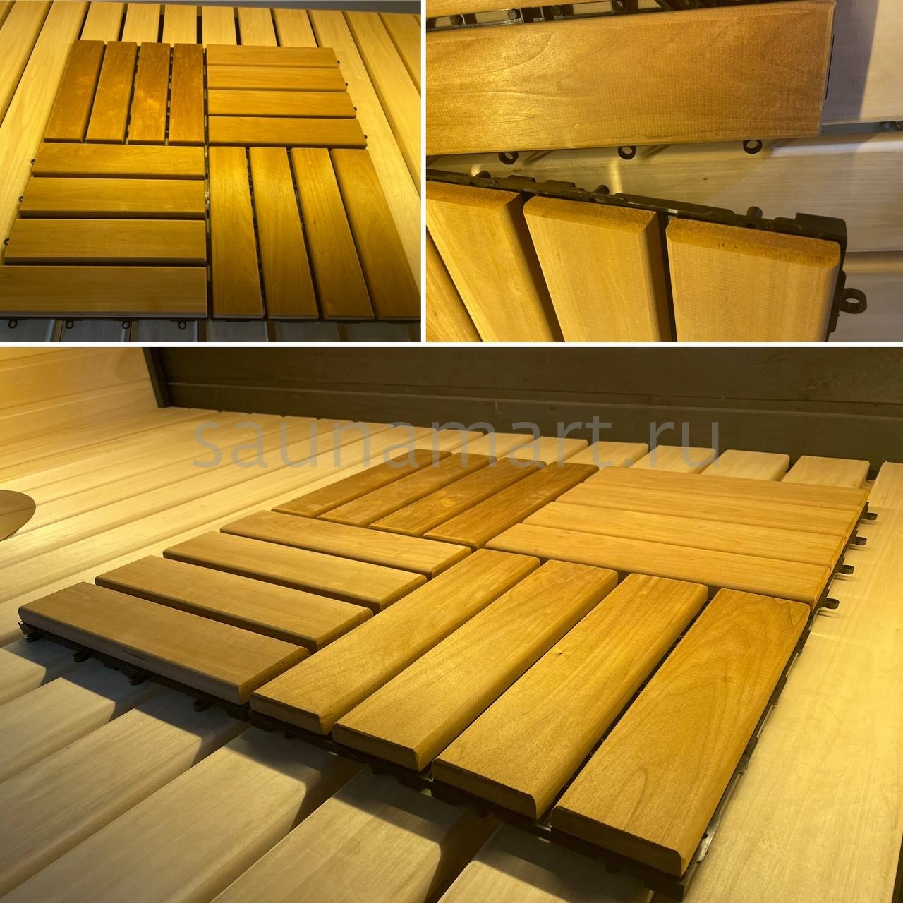 Термодекинг липа 4 планки 300х300х30 Термодекинг липа 4 планки 300х300х30