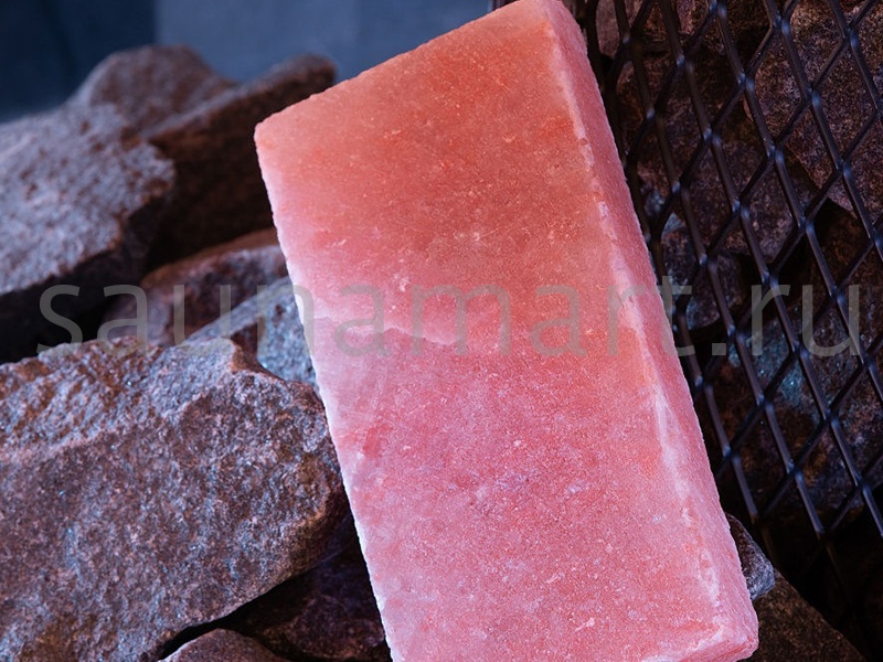 Плитка из гималайской соли 20х10х2.5 см шлифов SALTWAY Плитка из гималайской соли 20х10х2.5 см шлифов SALTWAY