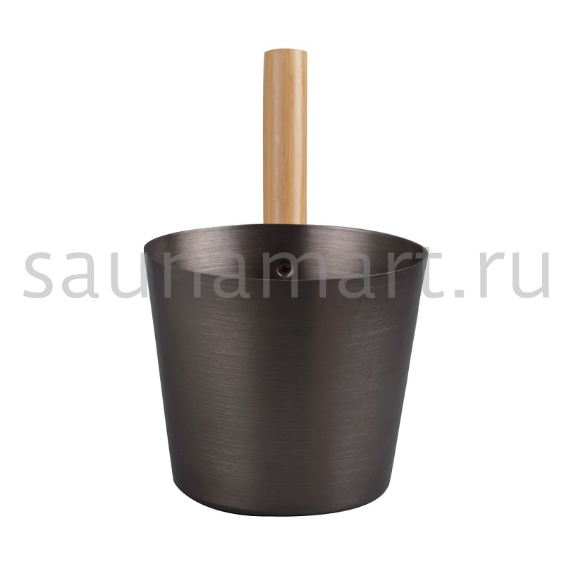 Шайка для бани 5л алюминиевая Браун Kurase Шайка для бани 5л алюминиевая Браун Kurase