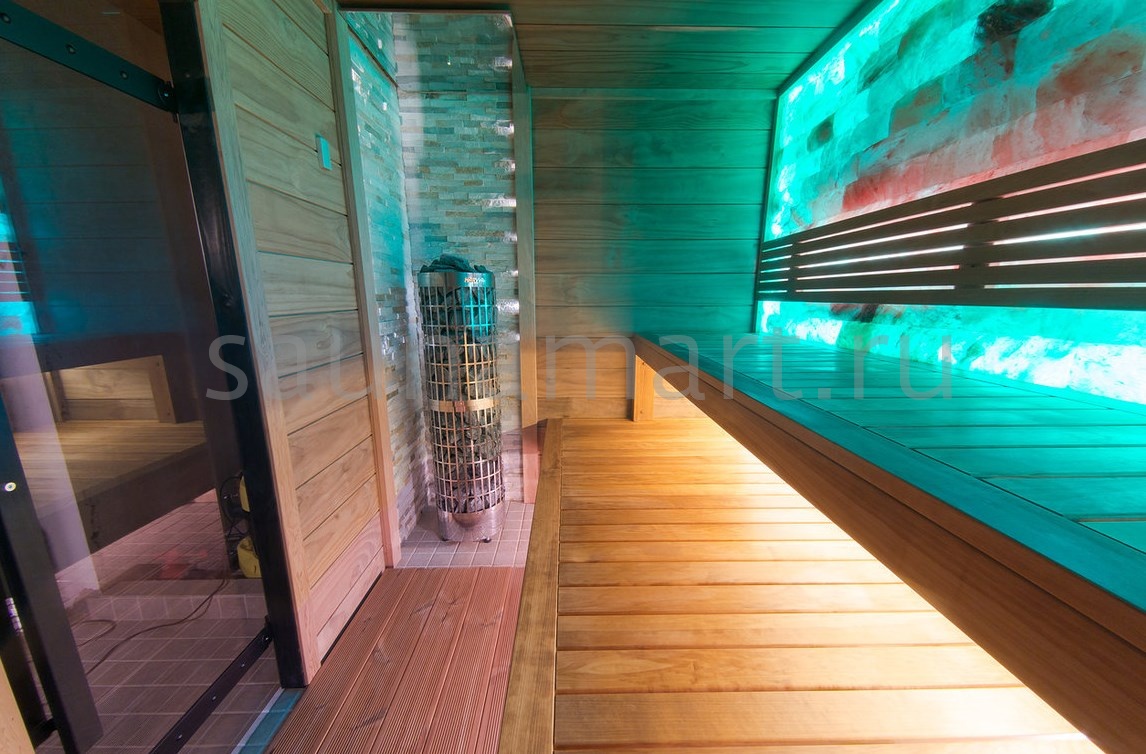 Плитка из гималайской соли 20*20*25см с фаской шлифованная Плитка из гималайской соли 20*20*25см с фаской шлифованная