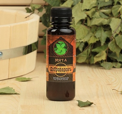 Ароматическая смесь для бани и ванны «Мята» натуральная 100 мл Добропаровъ   2870504 Ароматическая смесь для бани и ванны «Мята» натуральная 100 мл Добропаровъ   2870504