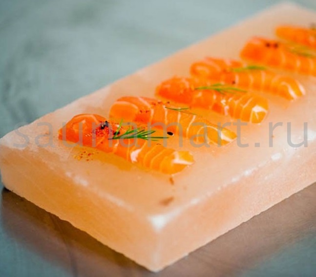 Плитка из гималайской соли 20х10х2.5 см шлифов SALTWAY Плитка из гималайской соли 20х10х2.5 см шлифов SALTWAY