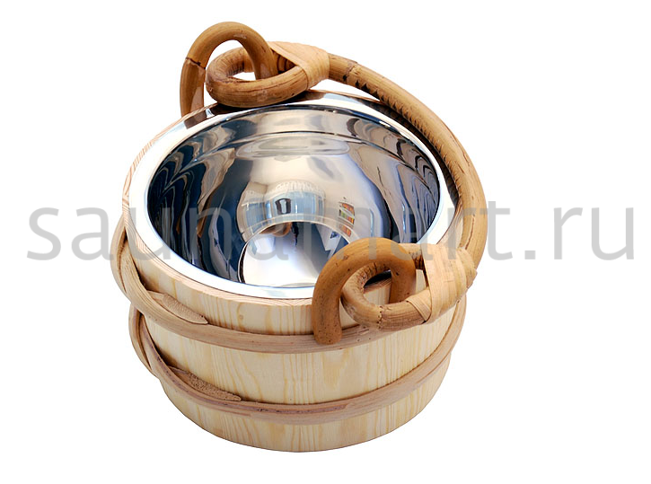 Sawo Ведро деревянное 2 л. со вставкой из нерж. 321-МР Sawo Ведро деревянное 2 л. со вставкой из нерж. 321-МР