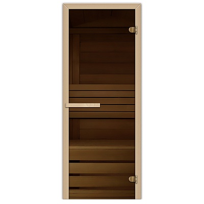 Дверь для сауны Экодорс 1900х700 (бронза осина) стекло 6мм Дверь для сауны Экодорс 1900х700 (бронза осина) стекло 6мм