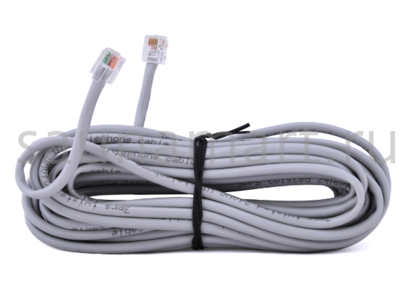 Кабель Sawo RJ12 для подключения пульта модели S 15м Кабель Sawo RJ12 для подключения пульта модели S 15м