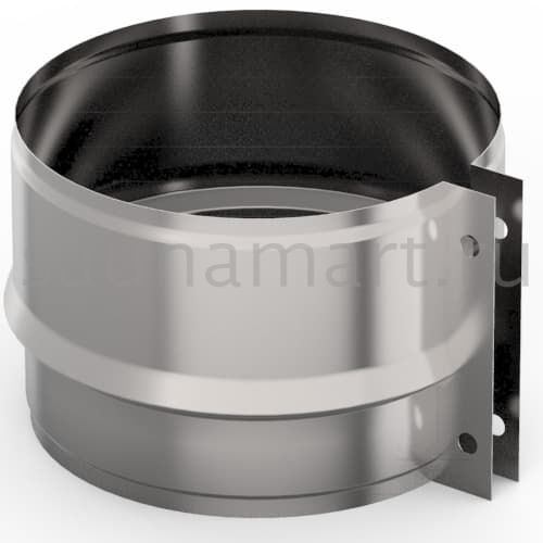 Хомут обжимной. ф 200. AISI 439/0.5мм. h=46мм Хомут обжимной. ф 200. AISI 439/0.5мм. h=46мм