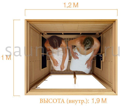 SAWO Инфракрасная кабина двухместная кедр SAWO Инфракрасная кабина двухместная кедр