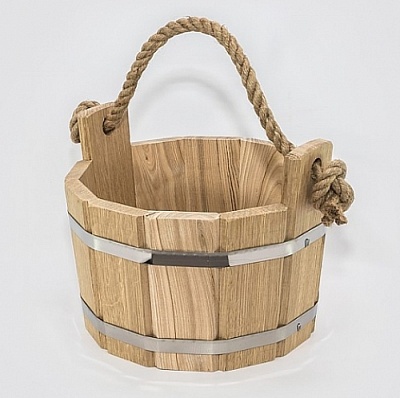 Ушат 45 л. дуб ручка канат Ушат 45 л. дуб ручка канат