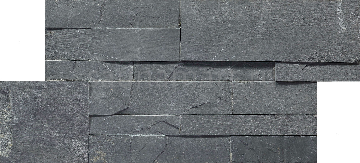 Камень натуральный Сланец черный плитка 180х350мм 10-20мм (0.378 м2/уп)  Камень натуральный Сланец черный плитка 180х350мм 10-20мм (0.378 м2/уп)