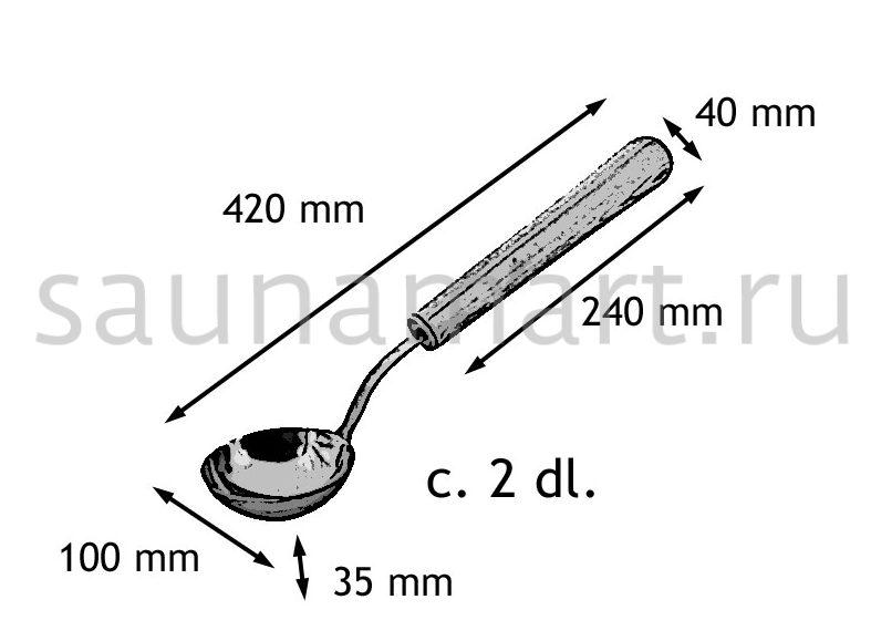 Sawo Черпак из нерж. с дерев. ручкой 442-МA (D100) Sawo Черпак из нерж. с дерев. ручкой 442-МA (D100)