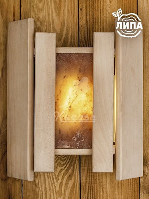 Абажур с гималайской солью 1 плитка Липа (13101) Абажур с гималайской солью 1 плитка Липа (13101)