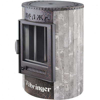 Печь отопительно-варочная Ферингер Нелжа Серый велюр наборный Печь отопительно-варочная Ферингер Нелжа Серый велюр наборный