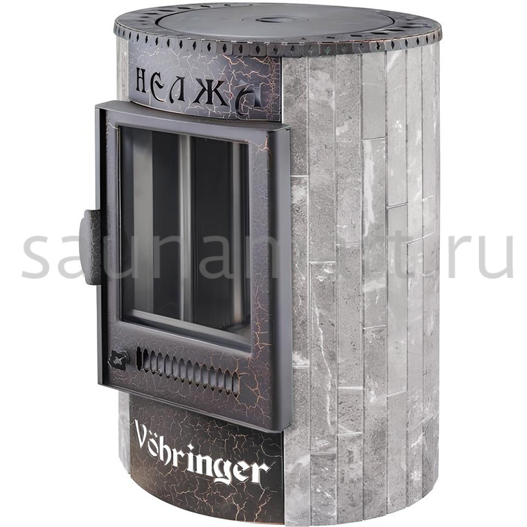 Печь отопительно-варочная Ферингер Нелжа Серый велюр наборный Печь отопительно-варочная Ферингер Нелжа Серый велюр наборный