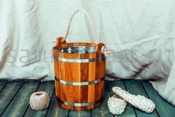 Запарник с нержавеющей вставкой 16л ДУБ Запарник с нержавеющей вставкой 16л ДУБ