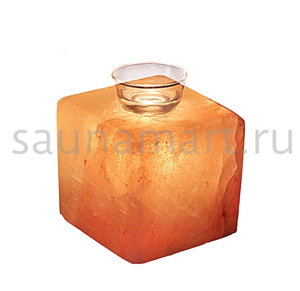 Соляная лампа КУБУС арома со стеклянной тарелочкой Wonder Life Соляная лампа КУБУС арома со стеклянной тарелочкой Wonder Life