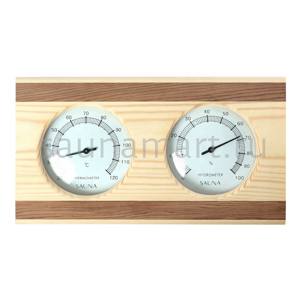 Термогигрометр сосна Kurase горизонтальный вставка кедр Термогигрометр сосна Kurase горизонтальный вставка кедр