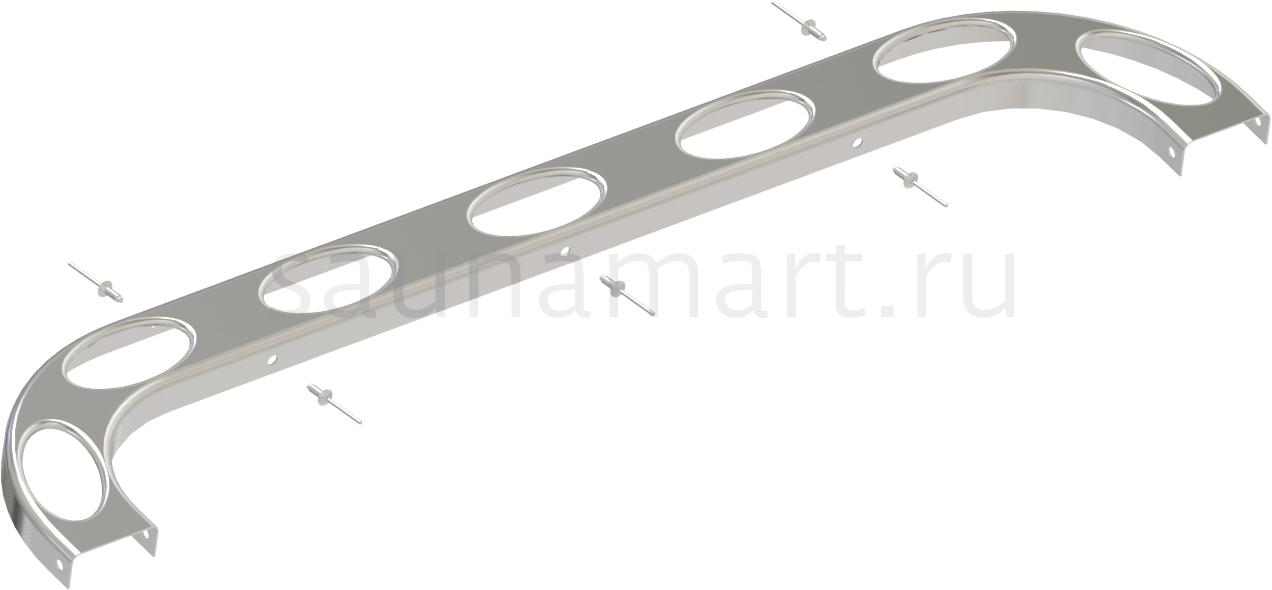 Задняя часть верхнего ободка для печей Sawo SCA/NR Задняя часть верхнего ободка для печей Sawo SCA/NR