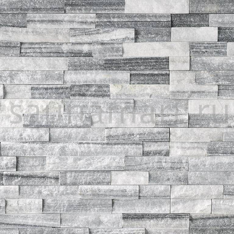 Камень натуральный Кварцит бело-серый плитка 600х150мм 10-20мм НЕО (0.54 м2/уп) Камень натуральный Кварцит бело-серый плитка 600х150мм 10-20мм НЕО (0.54 м2/уп)