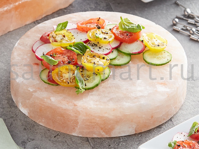 Плитка КРУГЛАЯ из гималайской соли 20х20х2.5 SALTWAY Плитка КРУГЛАЯ из гималайской соли 20х20х2.5 SALTWAY