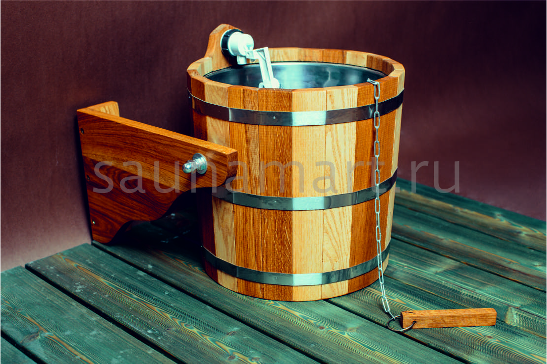 Обливное устройство с нерж. вставкой 16л ДУБ Обливное устройство с нерж. вставкой 16л ДУБ