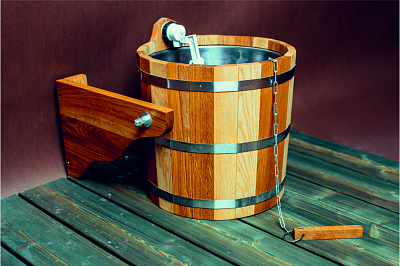 Обливное устройство с нерж. вставкой 16л ДУБ Обливное устройство с нерж. вставкой 16л ДУБ