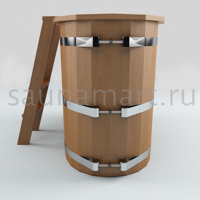 Купель пластиковая овальная 1.0 х0.7 х1.0 дуб/лиственница без покрытия Купель пластиковая овальная 1.0 х0.7 х1.0 дуб/лиственница без покрытия