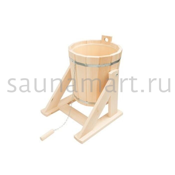 Обливное ведро 10 л с перел.устр с пл.вст Липа МЛ-60 Обливное ведро 10 л с перел.устр с пл.вст Липа МЛ-60