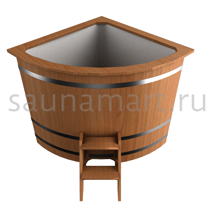 Купель пластиковая угловая 1.0 х1.0 х1.2 дуб/лиственница с полимерным покрытием Купель пластиковая угловая 1.0 х1.0 х1.2 дуб/лиственница с полимерным покрытием