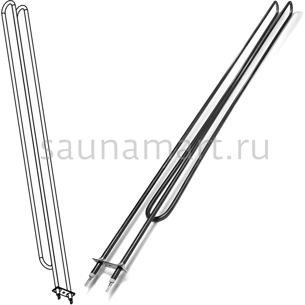 Тэн для электрокаменки Harvia 1500Вт/240В Hidden Heater HH9 Тэн для электрокаменки Harvia 1500Вт/240В Hidden Heater HH9