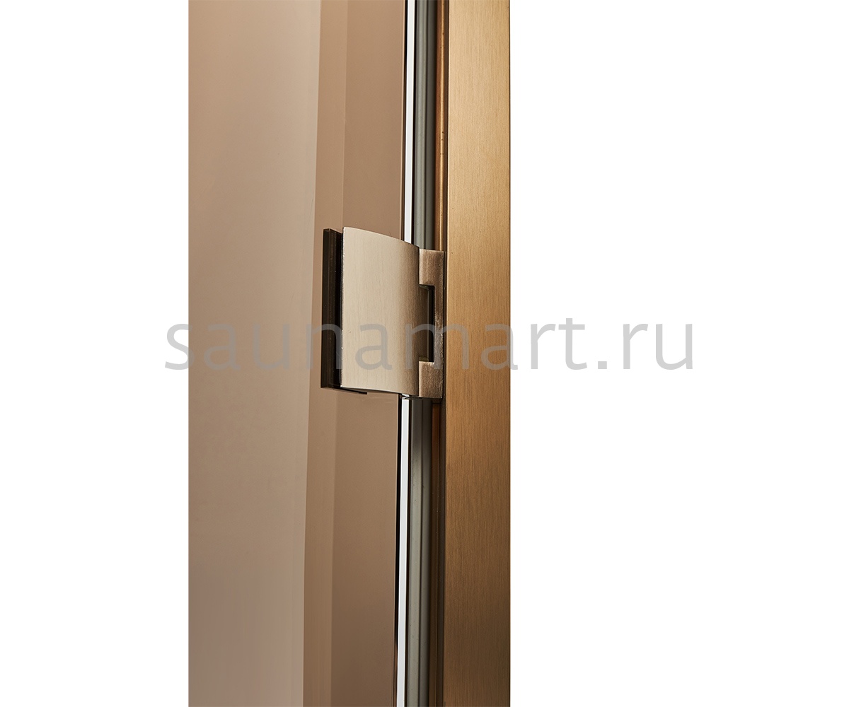 Дверь для сауны Grandis GS 680*1890 (Anodize Brasch) Бронзовая  правая руч. комби. Дверь для сауны Grandis GS 680*1890 (Anodize Brasch) Бронзовая  правая руч. комби.