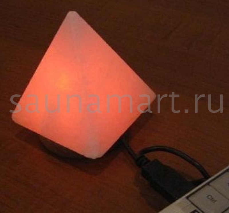 Соляная лампа Пирамида (питание от USB) Соляная лампа Пирамида (питание от USB)