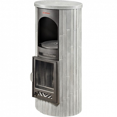 Печь отопительно-варочная Ферингер Лада Серый велюр наборный Печь отопительно-варочная Ферингер Лада Серый велюр наборный