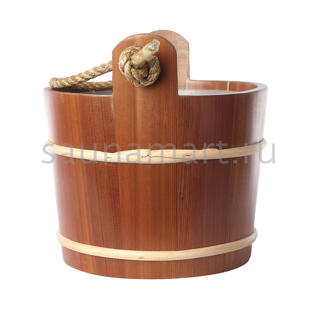 Шайка 6л кедр/ручка канат с пластиковой вставкой Kurase AP-014W Шайка 6л кедр/ручка канат с пластиковой вставкой Kurase AP-014W