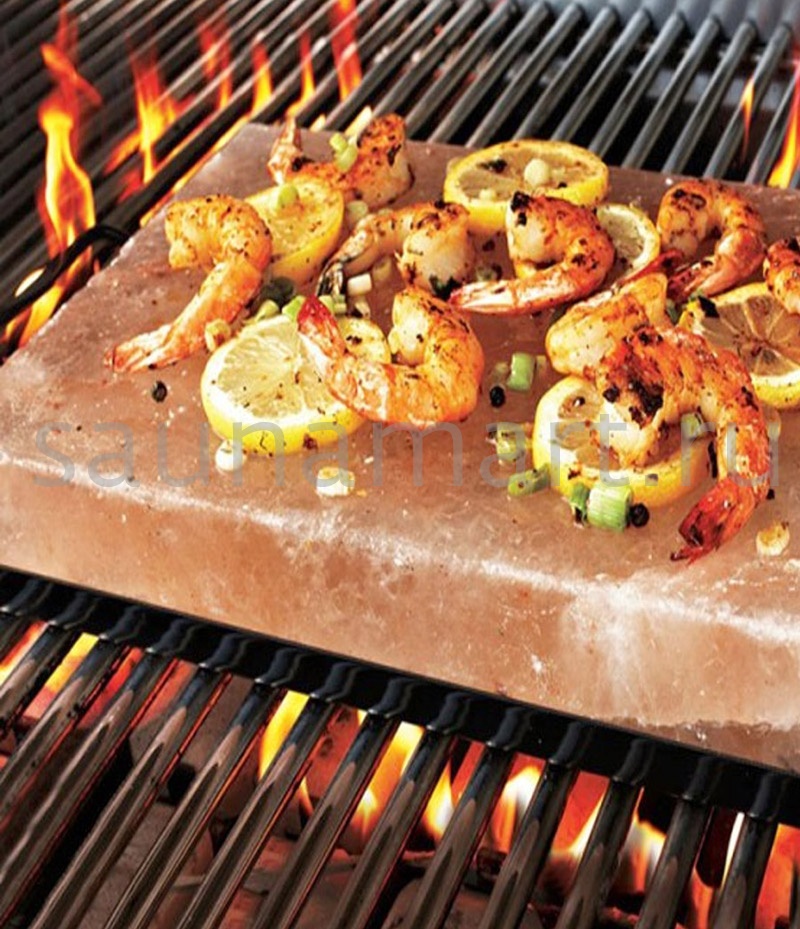 Блок из гималайской соли 20х20х3.5 для жарки Квадрат шлифов Блок из гималайской соли 20х20х3.5 для жарки Квадрат шлифов