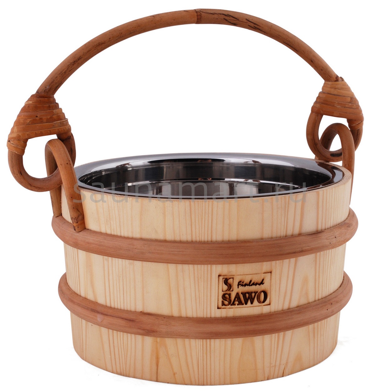 Sawo Ведро деревянное 3 л. со вставкой из нерж. 341-МР Sawo Ведро деревянное 3 л. со вставкой из нерж. 341-МР