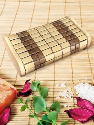 Подголовник амортизирующий бамбук AP-007EW1 Kurase  Подголовник амортизирующий бамбук AP-007EW1 Kurase