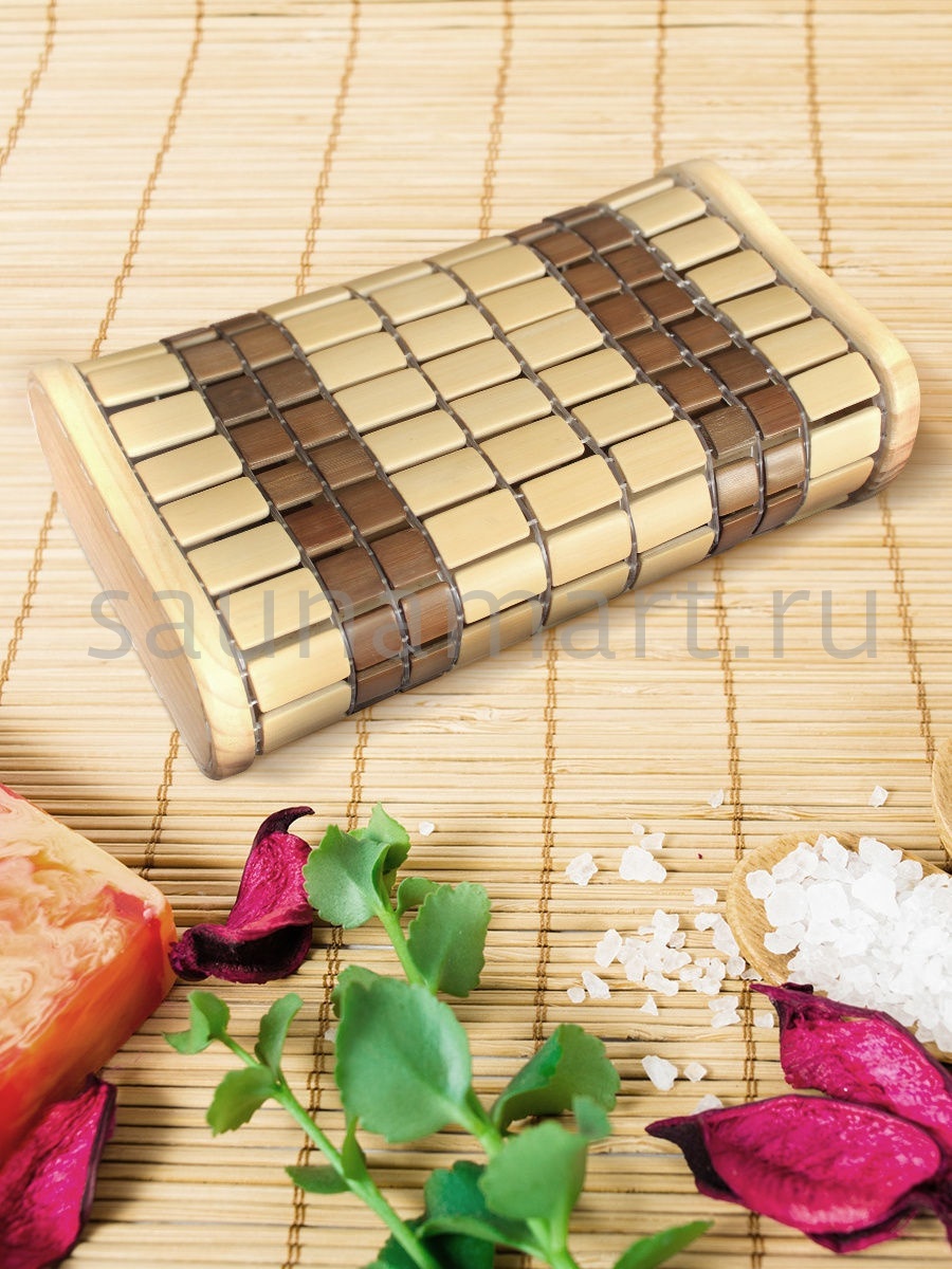 Подголовник амортизирующий бамбук AP-007EW1 Kurase  Подголовник амортизирующий бамбук AP-007EW1 Kurase