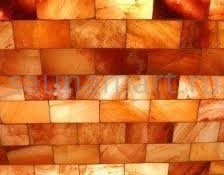 Кирпич из гималайской соли скошенный 20*10*5см шлифованный Кирпич из гималайской соли скошенный 20*10*5см шлифованный